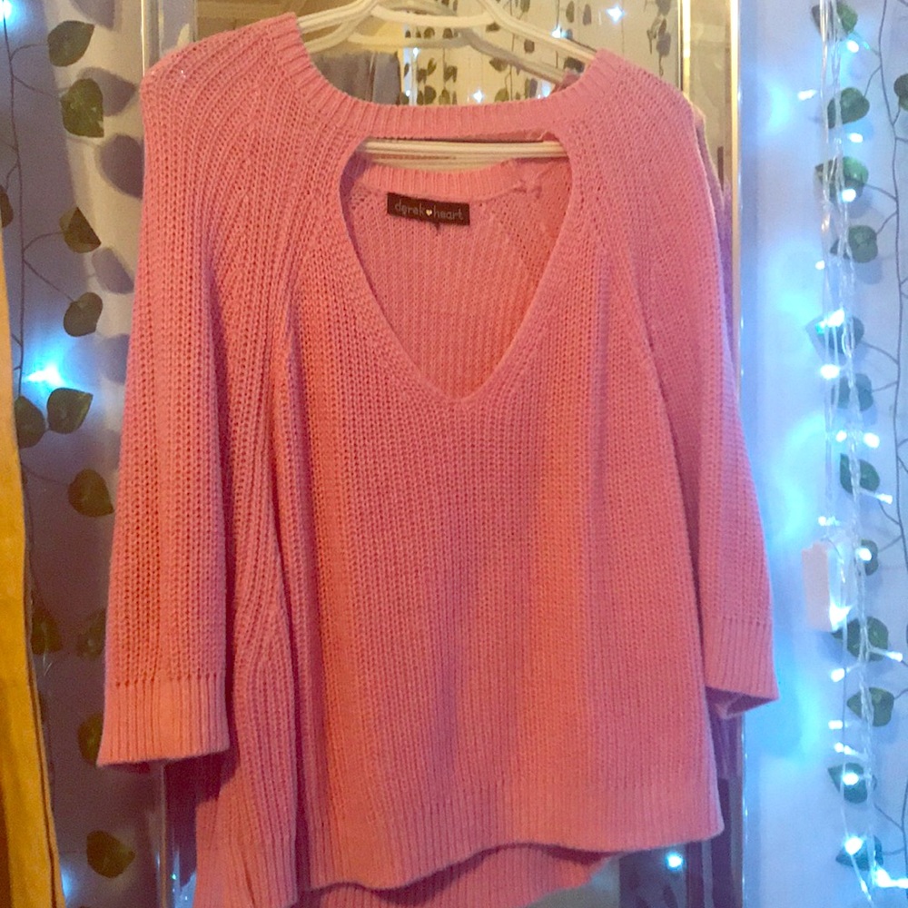 Derek Heart Pink Sweater